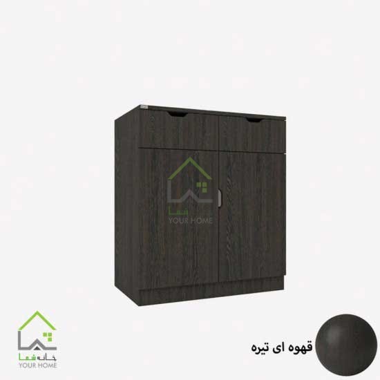جاکفشی دو درب با با دسته سی ان سی سفید