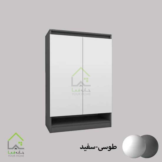 جاکفشی دو درب با لولای آرام بند