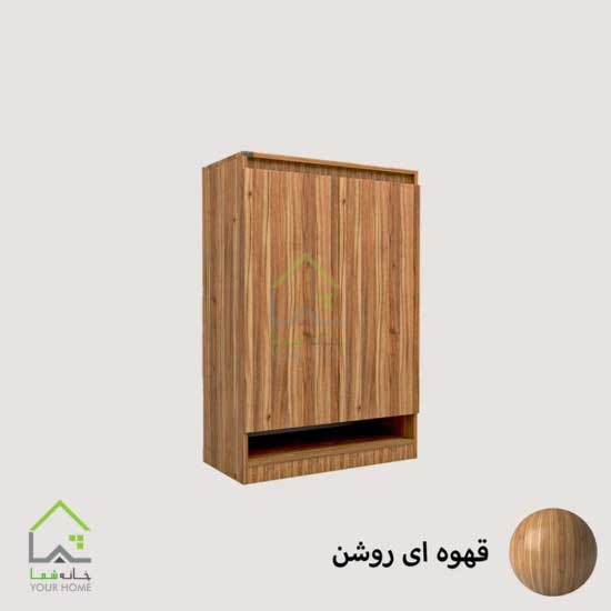 جاکفشی دو درب با لولای آرام بند