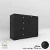 دراور چهارکشو تک درب نئوکلاسیک مشکی