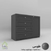 دراور چهارکشو تک درب نئوکلاسیک طوسی