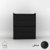 دراور چهارکشو با طراحی ساده و کاربردی مشکی