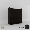 دراور چهارکشو با طراحی ساده و کاربردی قهوه ای تیره