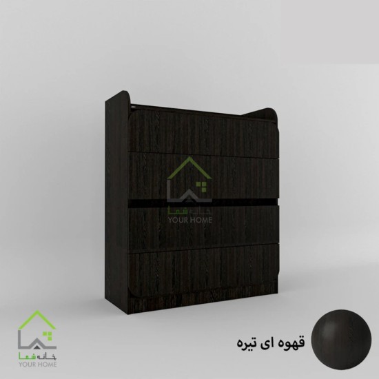دراور چهارکشو با طراحی ساده و کاربردی سفید