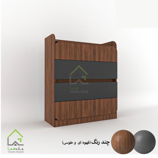 دراور چهارکشو با طراحی ساده و کاربردی سفید