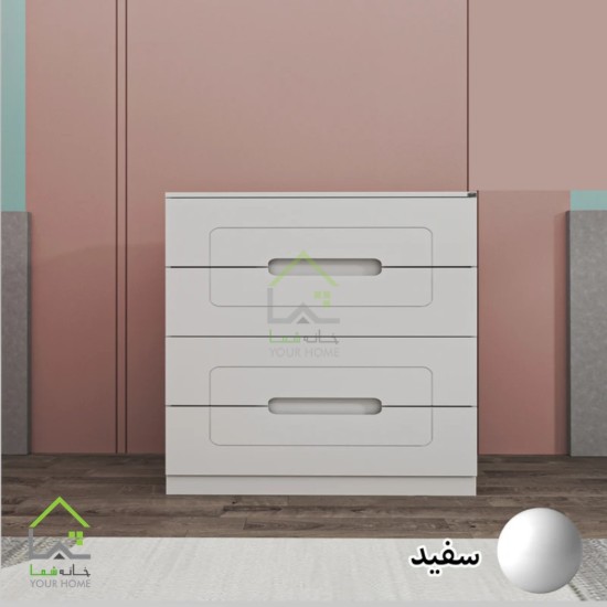 دراور چهارکشو مدرن دسته سی ان سی توکار طوسی