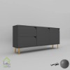 دراور درب کمدی پایه فلزی مدرن طوسی