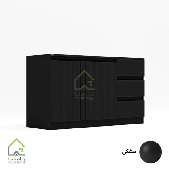 دراور سه کشو درب کمدی مدرن سفید