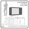 دراور سه کشو درب کمدی مدرن