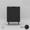 دراور پایه مخروطی دسته سی ان سی مدرن مشکی