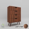 دراور پایه مخروطی دسته سی ان سی مدرن گردویی
