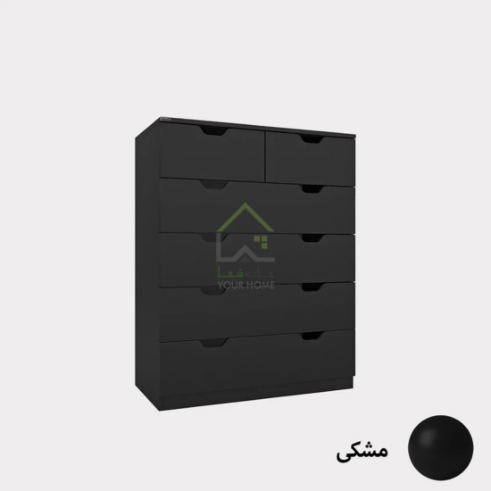 دراور شش کشو دسته سی ان سی مدرن سفید