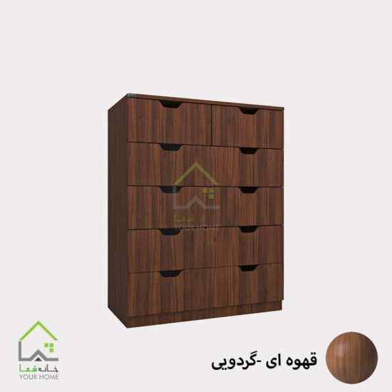 دراور شش کشو دسته سی ان سی مدرن سفید