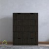 دراور شش کشو دسته سی ان سی مدرن قهوه ای تیره