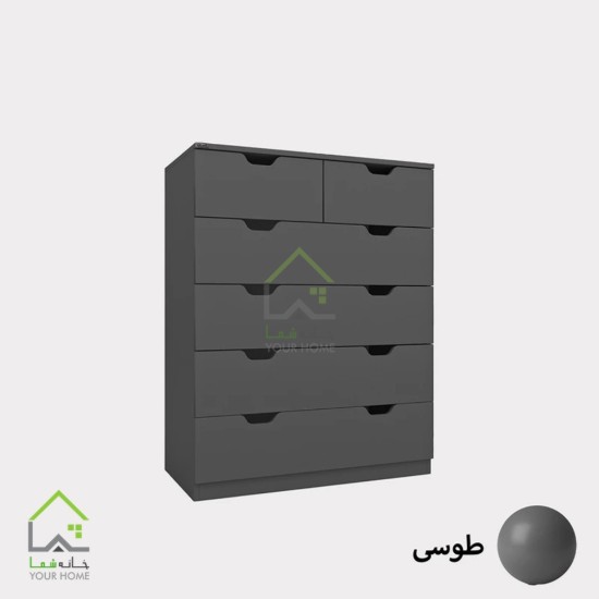 دراور شش کشو دسته سی ان سی مدرن سفید