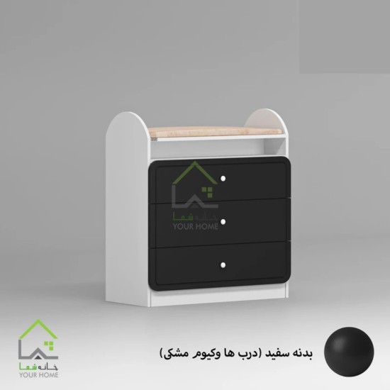 دراور کودک فانتزی با لمسه کرمی صورتی