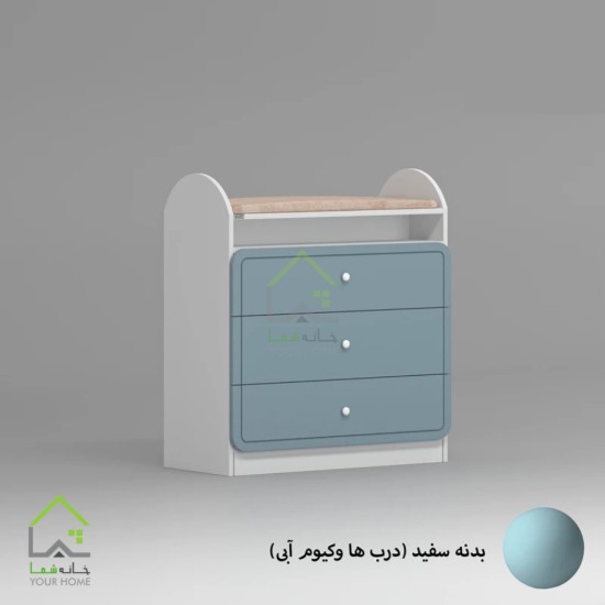 دراور کودک فانتزی با لمسه کرمی صورتی