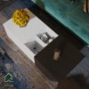 میز جلو مبلی با طراحی مدرن و ریل سه تیکه دو رنگ