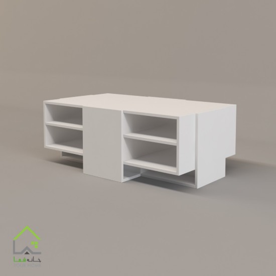 میز جلومبلی باکس دار کاربردی سفید