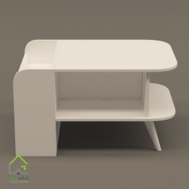 میزجلومبلی مدرن پایه مخروطی سفید