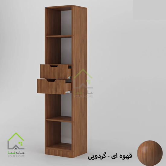 کتابخانه ایستاده کشودار