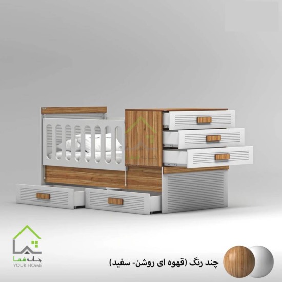 تختخواب نوزاد مهتاب