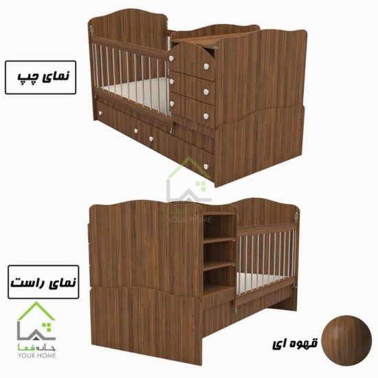 تختخواب نوزاد ستاره