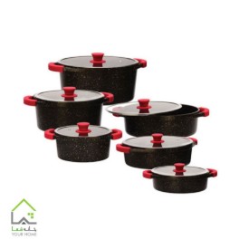 سرویس 12 پارچه قابلمه زرساب