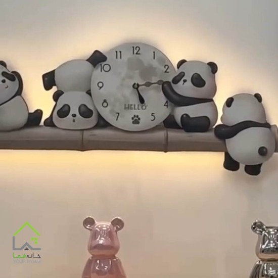 ساعت دیواری طرح پاندا