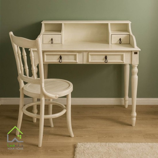 میز تحریر سفید کلاسیک