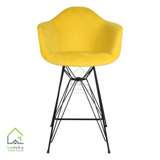 صندلی کانتر پارچه ای پایه فلزی