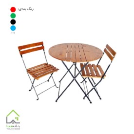 میز و صندلی تاشو گرد