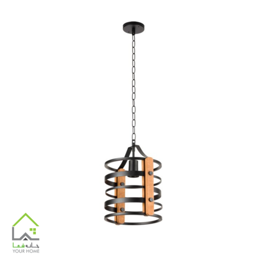 لوستر چوبی فلزی دلارا