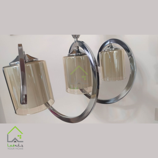 لوستر دو شعله فنری