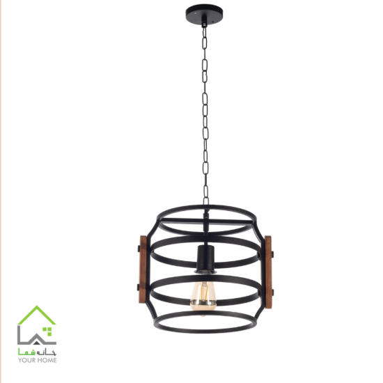 آویز تک شعله چوب وفلز