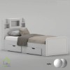 تخت خواب یک نفره پردیس