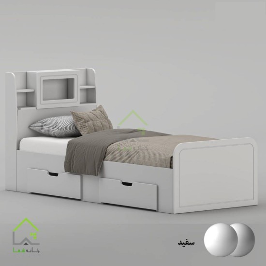تخت خواب یک نفره پردیس
