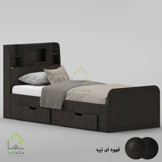 تخت خواب یک نفره پردیس