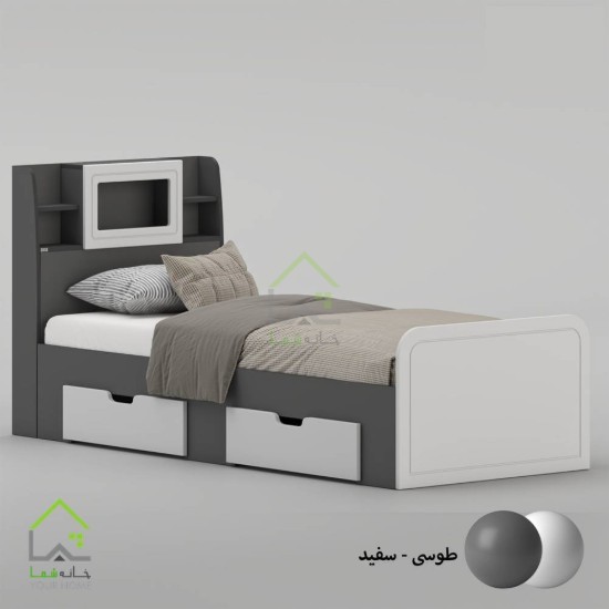 تخت خواب یک نفره پردیس