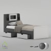 تخت خواب یک نفره پردیس