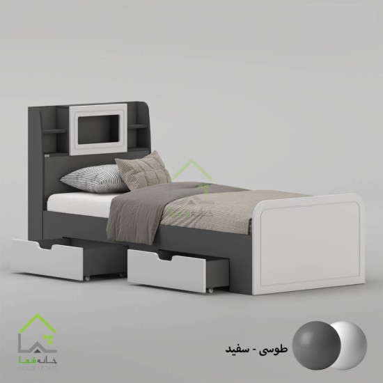تخت خواب یک نفره پردیس