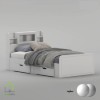 تخت خواب یک و نیم نفره پردیس