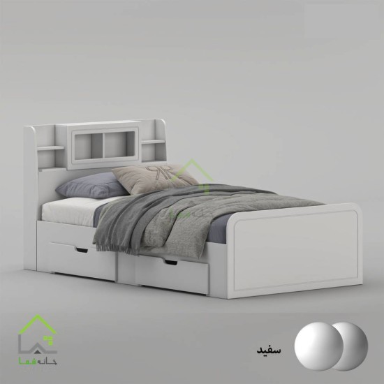 تخت خواب یک و نیم نفره پردیس