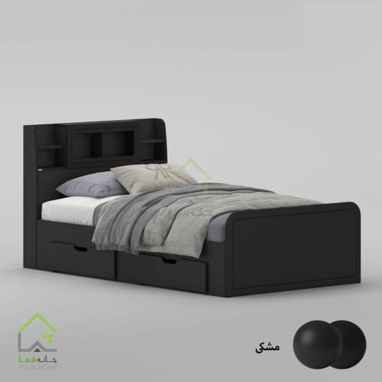 تخت خواب یک و نیم نفره پردیس