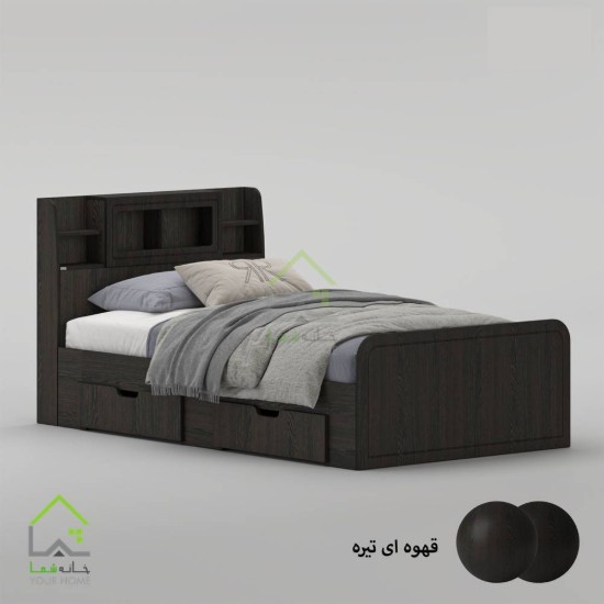 تخت خواب یک و نیم نفره پردیس