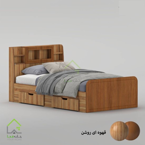 تخت خواب یک و نیم نفره پردیس