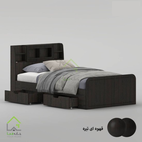 تخت خواب یک و نیم نفره پردیس