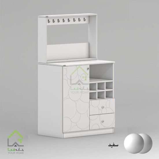 کنسول کافی بار چوبی