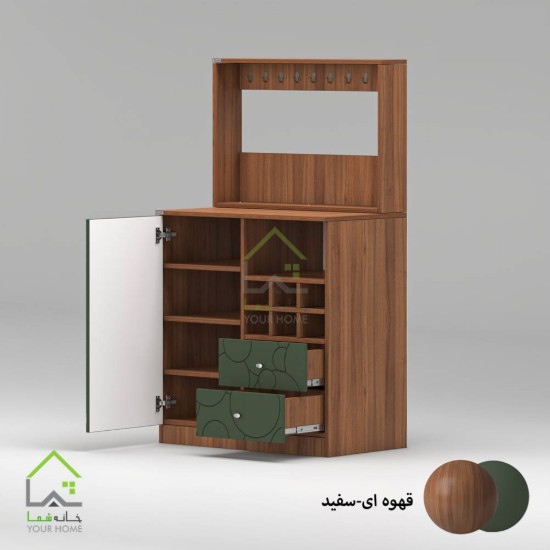 کنسول کافی بار چوبی
