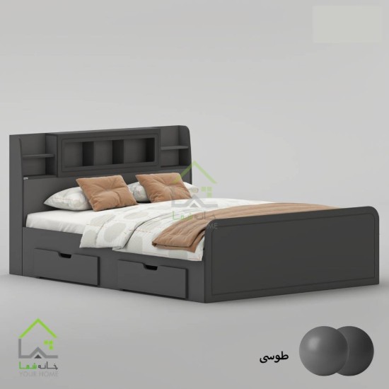 تخت خواب دو نفره پردیس